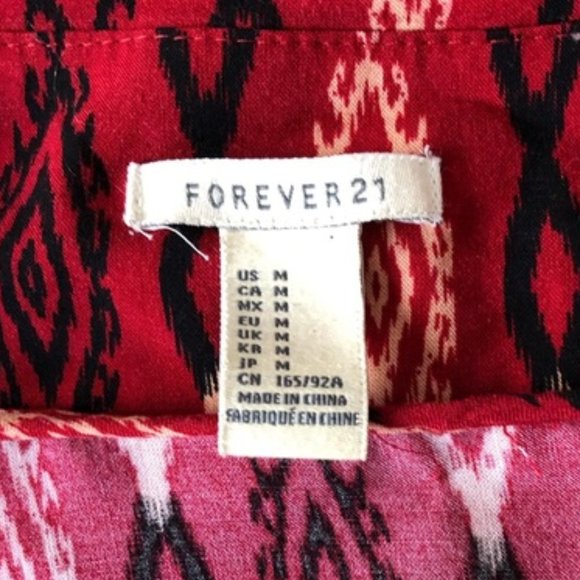 Forever 21 Printed Open Front Jacket - Picture 3 of 5